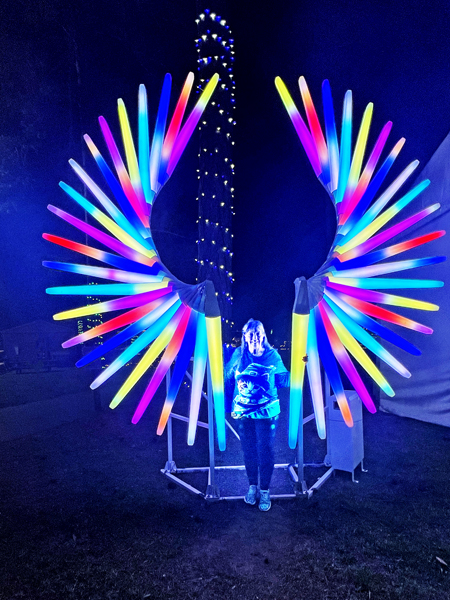 Karen Duquette and the angel wings