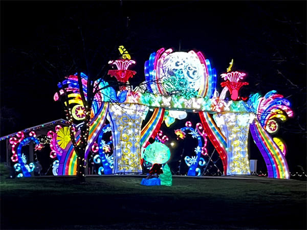 Lantern Festical walkway at night