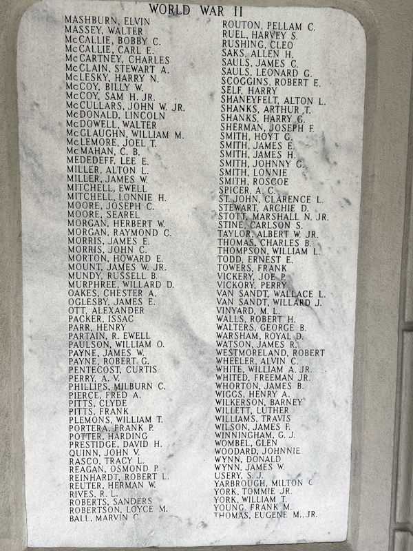 WW II names