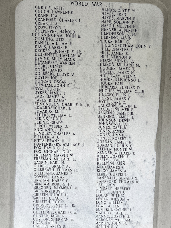 WW II names