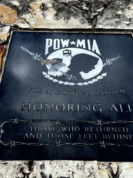 POW_MIA plaque