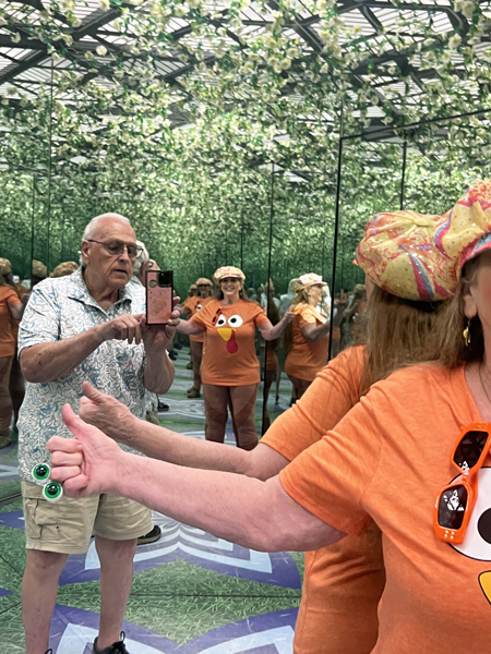 Karen and Lee Duquette in the Infinity Room