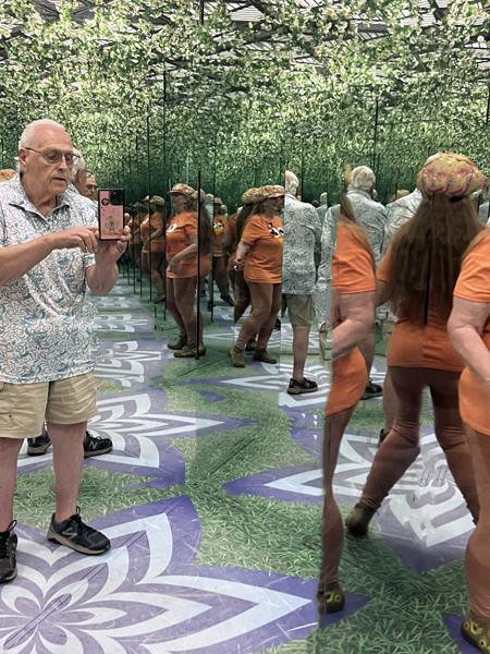Karen and Lee Duquette in the Infinity Room