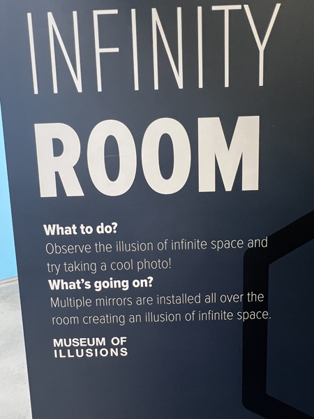Infinity Room sign