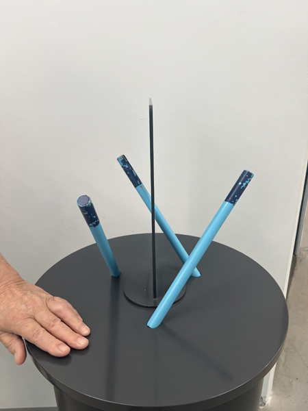 sticks go through the board