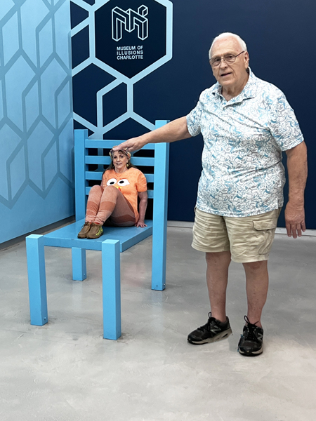 Karen Duquette in the Beuchet Chair