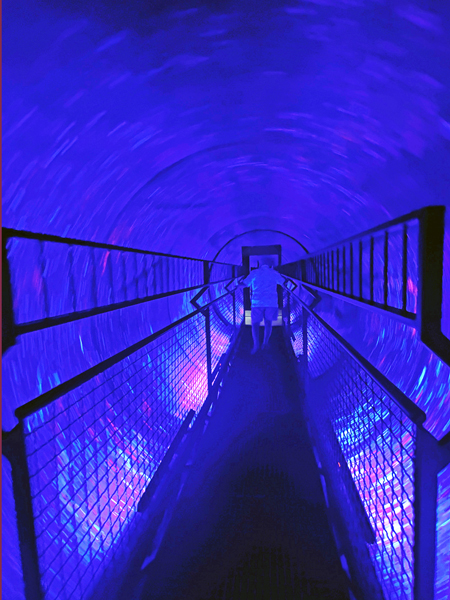 ee Duquette in the Vortex Tunnel