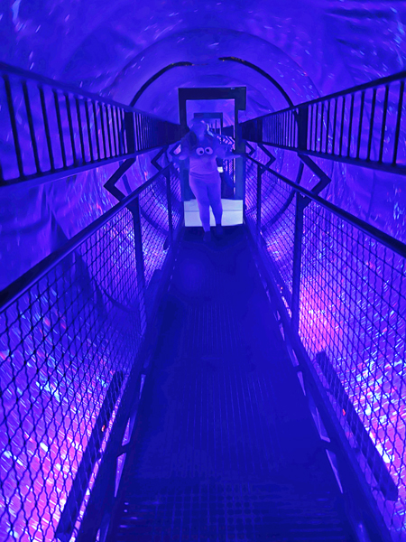 Karen Duquette in the Vortex Tunnel