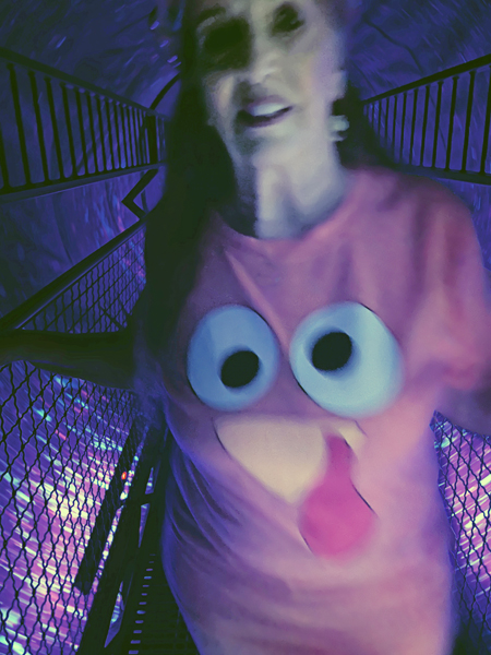 Karen Duquette in the Vortex Tunnel