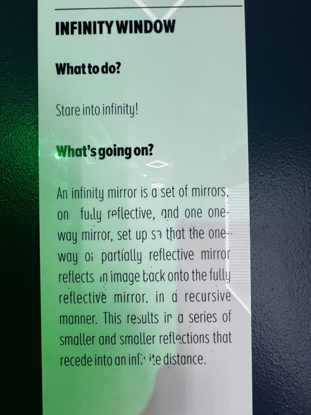 The Infinity window sign