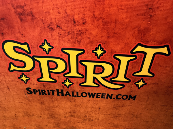 Spirit Halloween sign