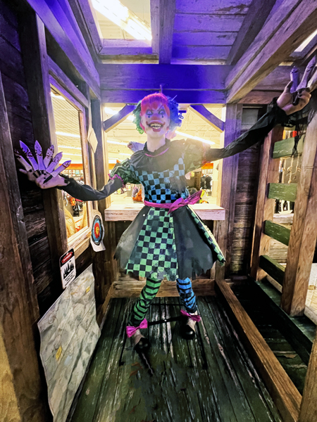 Scary Clown in Monroe, North Carolina