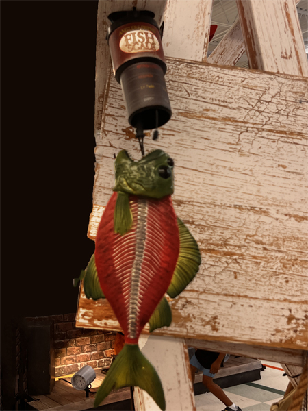 fish on a ook