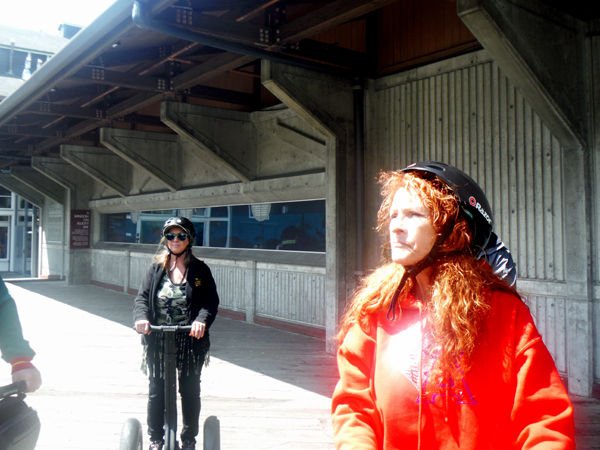 Ilse listens to the history of Seattle