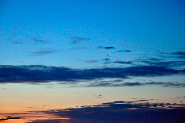 sunset with a filter