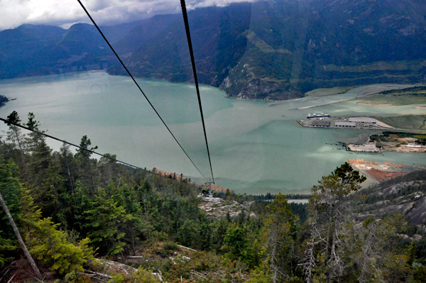 looking dwon the mountain