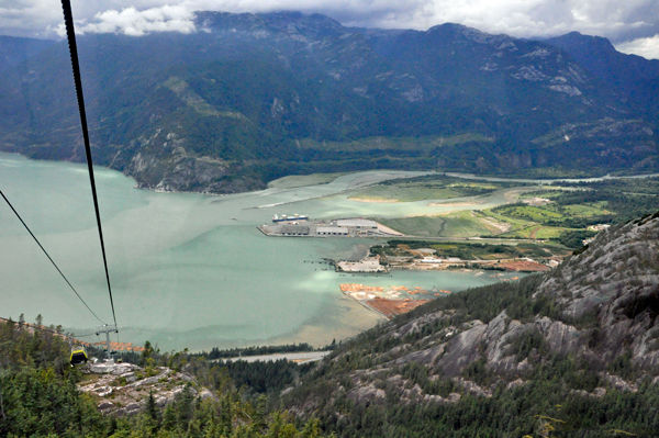 looking dwon the mountain