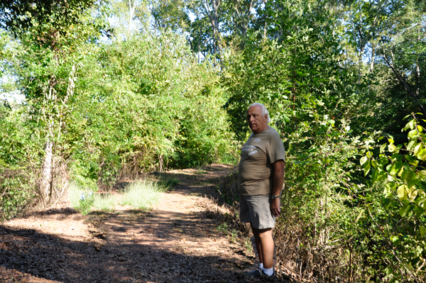 Lee Duquette on the trail to High Falls