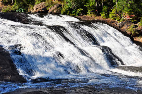view High Falls from the Old Powerhouse Overlook.