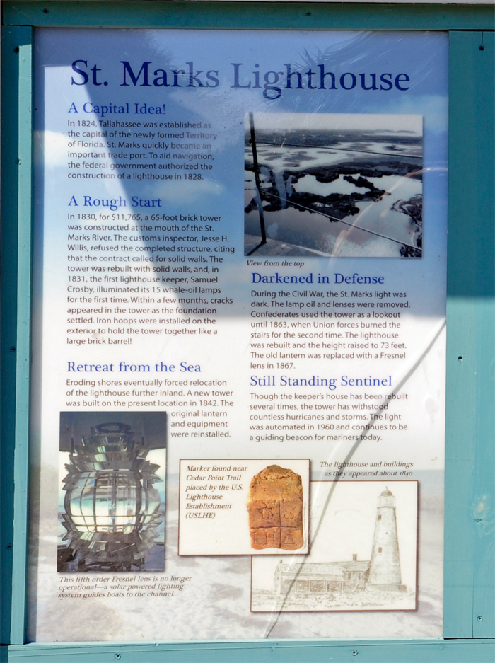 St. Marks Lighthouse informaition