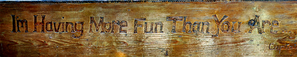 I'm Having more fun than you are sign