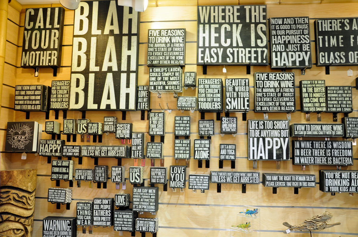 Funny Signs in the shopping area