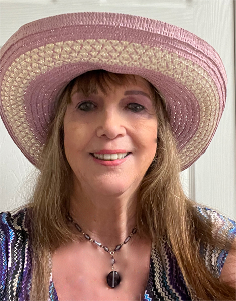 Karen Duquette in her Easter bonnet