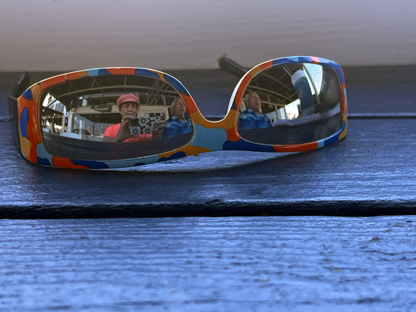 reflections in sunglasses