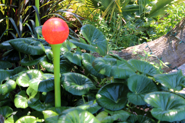 Blown Glass Garden Art