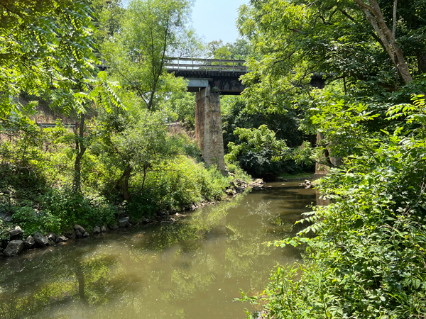 water under the roadway