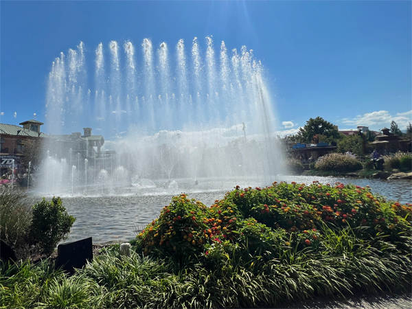 dancing water fountain