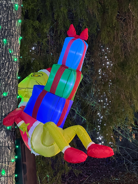 Grinch stealing presents