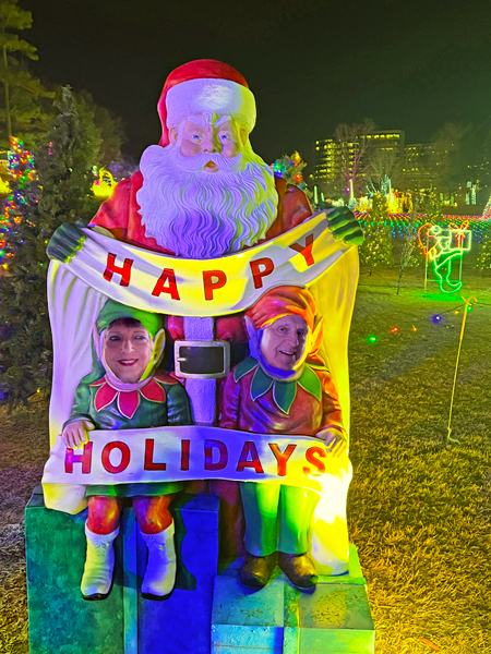 the two RV Gypsies and Santa Claus