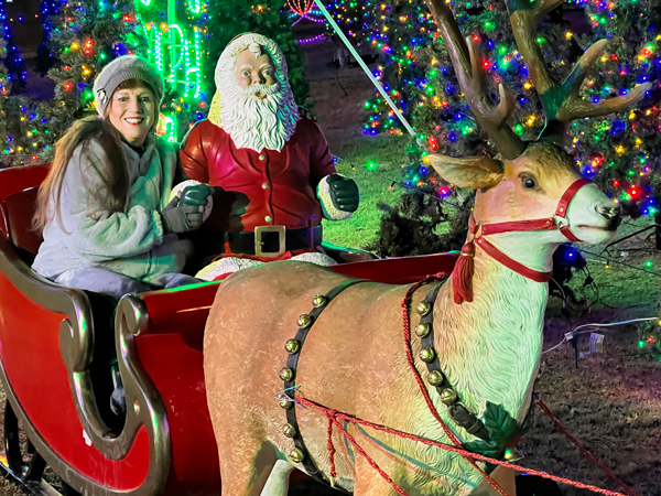 Karen Duquette and Santa