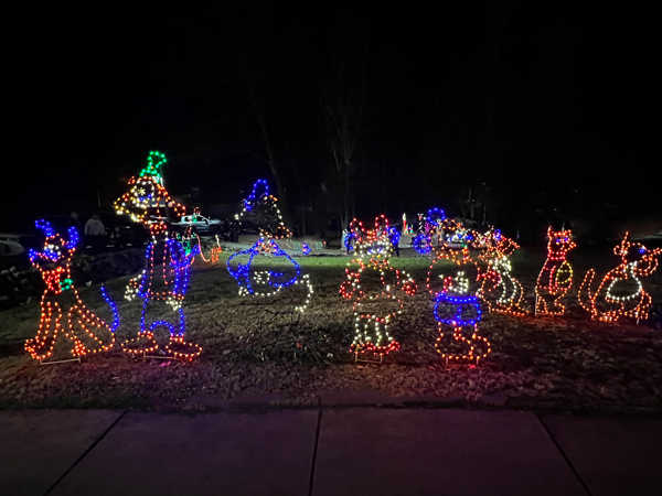 Disney Characters in lights