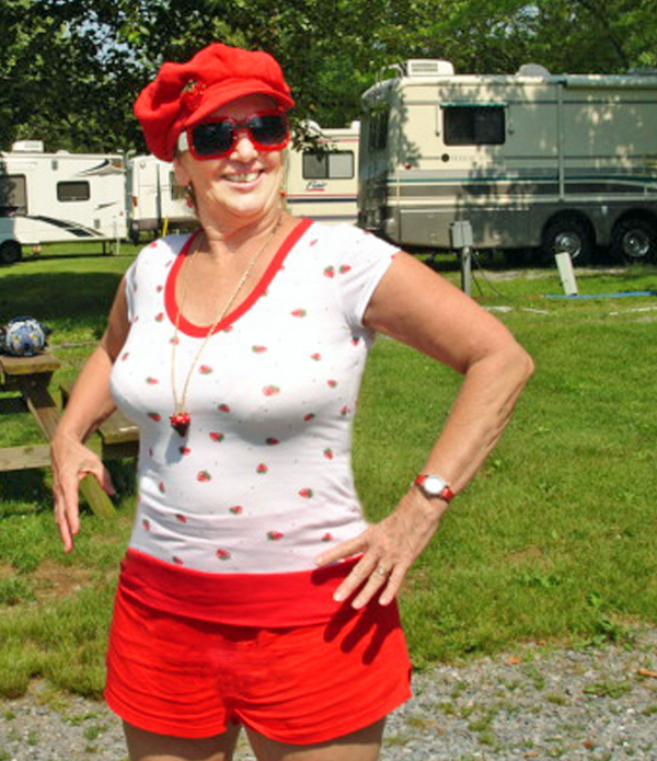 Karen Duquette and the pool