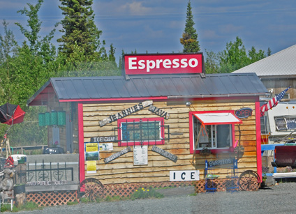 Espresso drive-through building