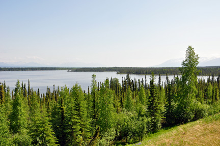 mountain and  Willow Lake