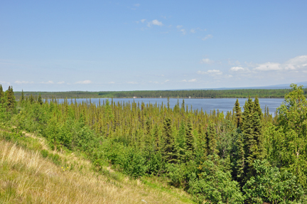 mountain and  Willow Lake
