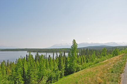 mountain and  Willow Lake