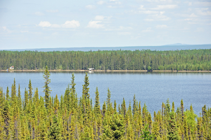 mountain and  Willow Lake