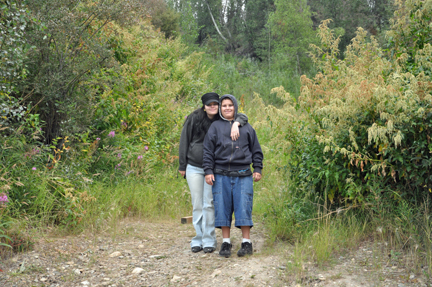 the grandchildren of the two RV Gypsies at the pipeline