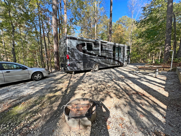 RV and toad of the two RV Gypsies