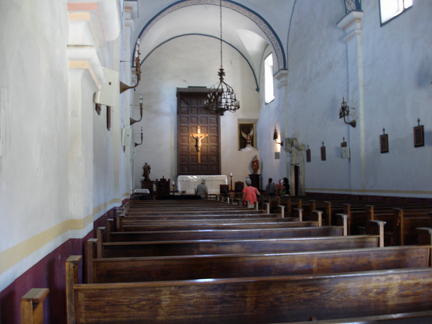 inside the church