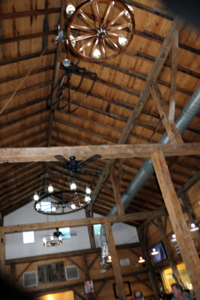 the ceiling